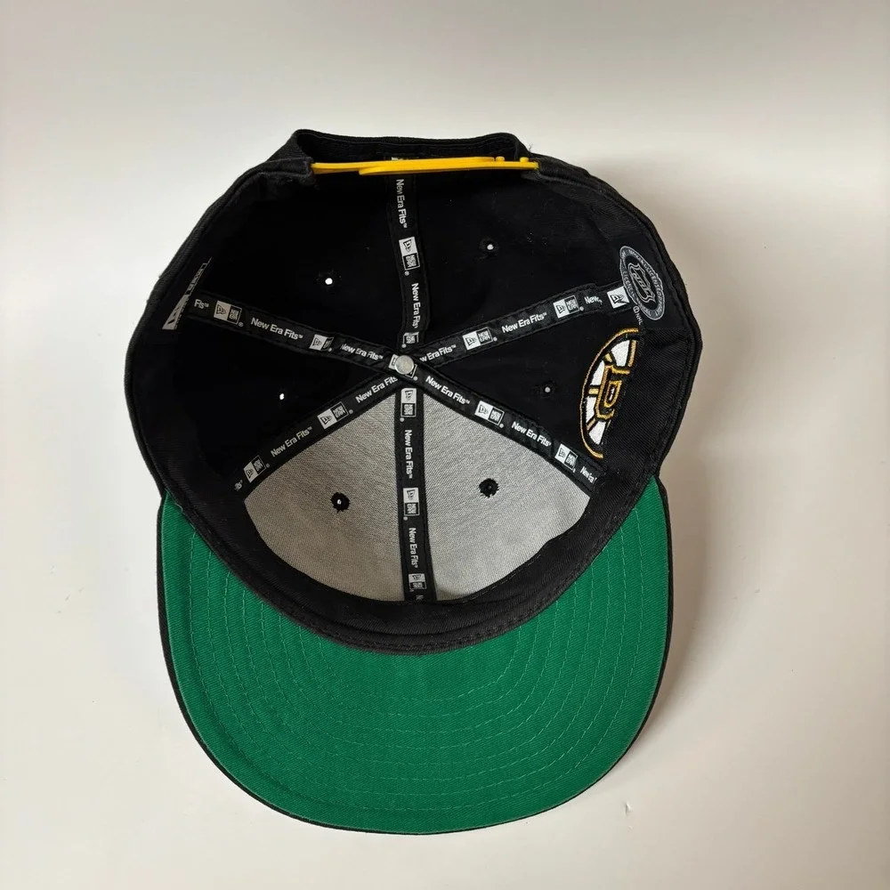 Boston Bruins New Era NHL Snapback Hat Black Yellow One Size Fits Most